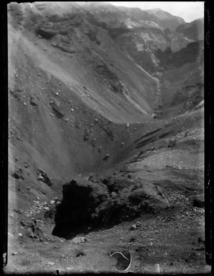 The rift in Mount Tarawera