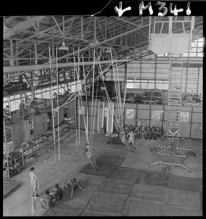 New Zealand Army SAS personnel training for paracute jumps, Changi, Singapore