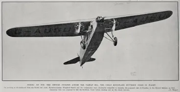 Image: Tuning Up for the Return Journey Across The Tasman Sea: The Great Monoplane Southern Cross In Flight