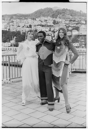 Image: Models wearing garments entered in the Benson and Hedges Fashion Design Awards