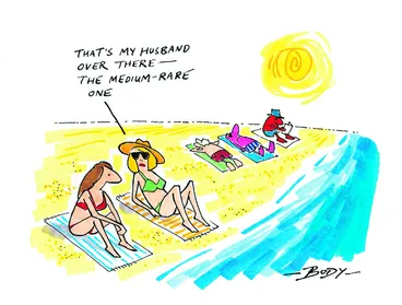 Image: "That's my husband over there - The medium-rare one" 6 January 2008