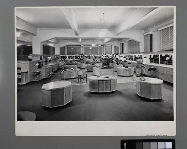 Image: Interior of women's hat department at George Court Department Store