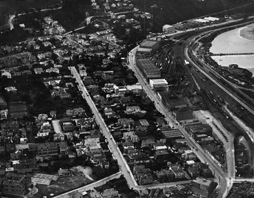 Image: Aerial view of Thorndon, Wellington