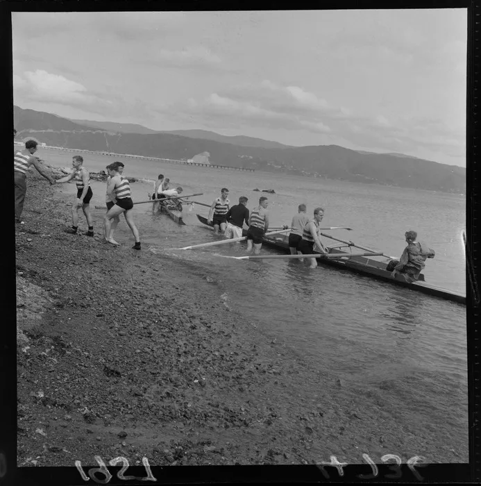 Rowers at Petone