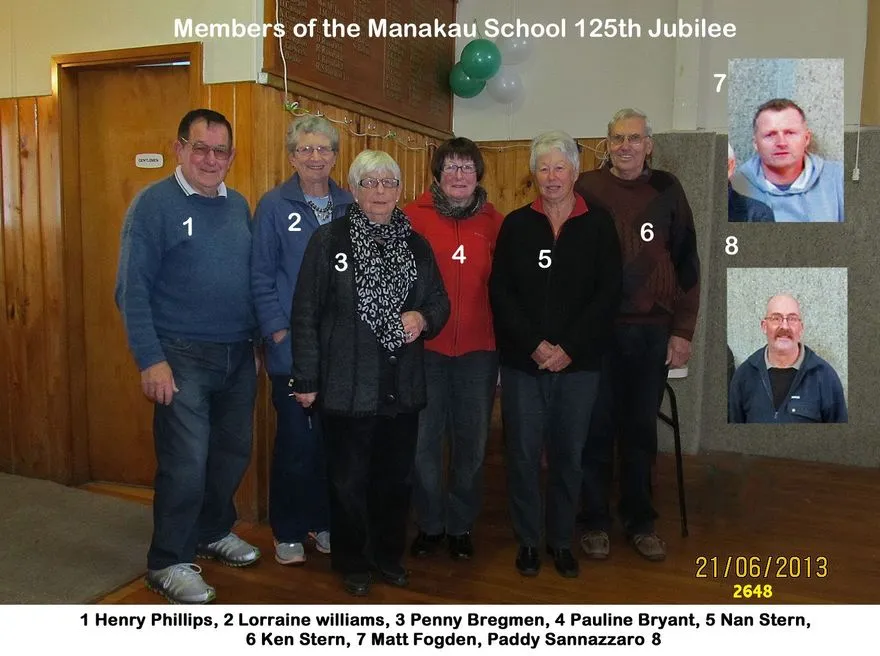 Manakau school 125th jubilee committee