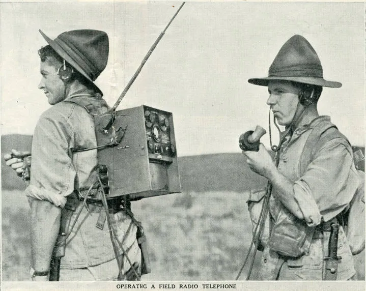 Operating a field radio telephone