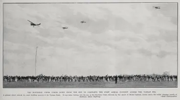 Image: The Southern Cross Comes Down From The Sky To Complete The First Aerial Journey Across The Tasman Sea