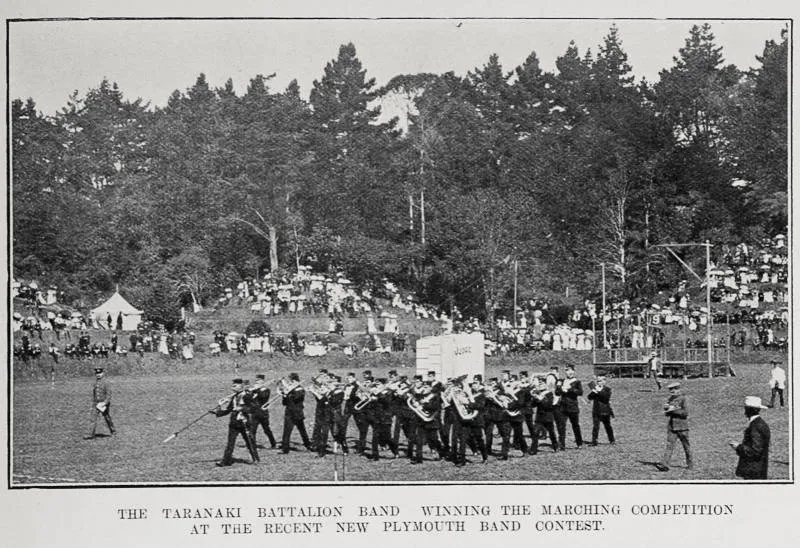 The Taranaki Battalion Band at the New Plymouth band contest