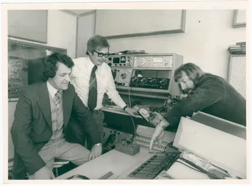 Image: Jaycees in TV 2's dubbing suite