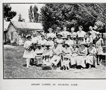 Image: Apiary cadets at Ruakura farm
