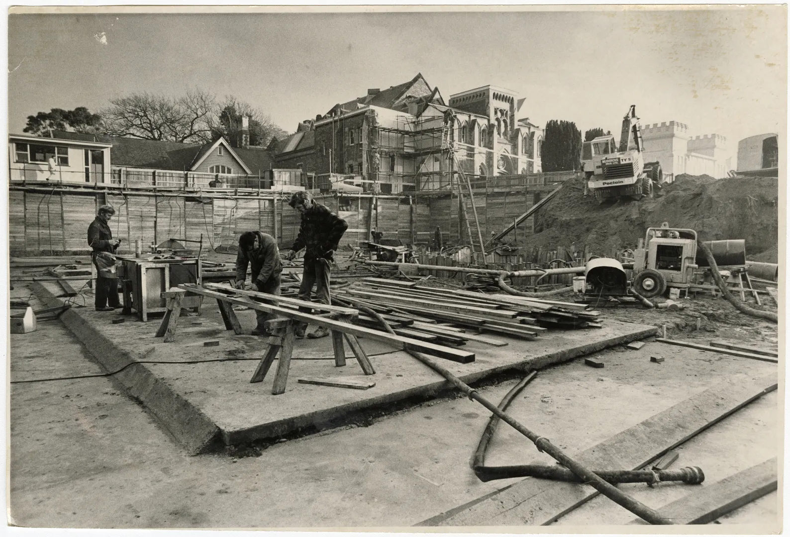 Construction of the new law courts complex, Durham Street