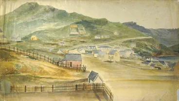Image: Painting: Lyttelton Town