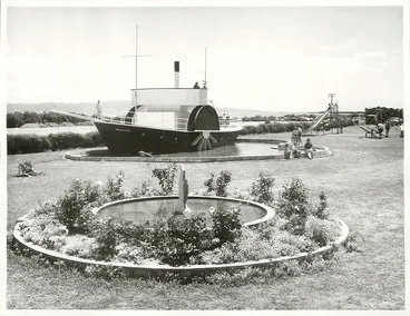 Image: Children enjoying the facilities provided in Porritt Park play area. The Park was named after the Governor General Sir. Arthur Porritt. Thames