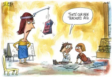 Image: Slane, Christopher, 1957- :Teachers aid. 20 March 2014