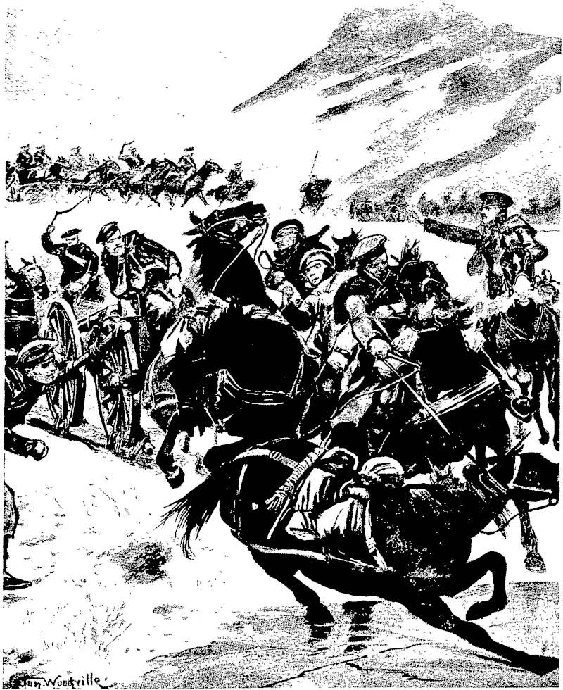 THE RUSSO-JAPANESE WAR: RUSSIAN ARTILLERY ON THE MARCH IN —Illustrated London News. MANCHURIA. (Otago Witness, 30 March 1904)