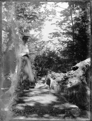 Image: Woman in garden