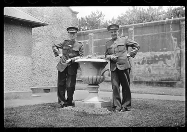 Image: Two Mount Crawford Prison officers, Miramar Peninsula, Wellington