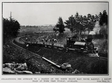 Image: Straightening The Approach To A Station On The North Island Main Trunk Railway