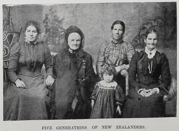 Image: Five generations of New Zealanders