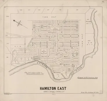 Image: Hamilton East / surveyed by W.A. Graham 1864.