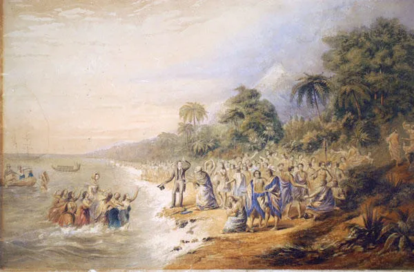Untitled [Landing of the Missionaries at Taranaki, New Zealand]