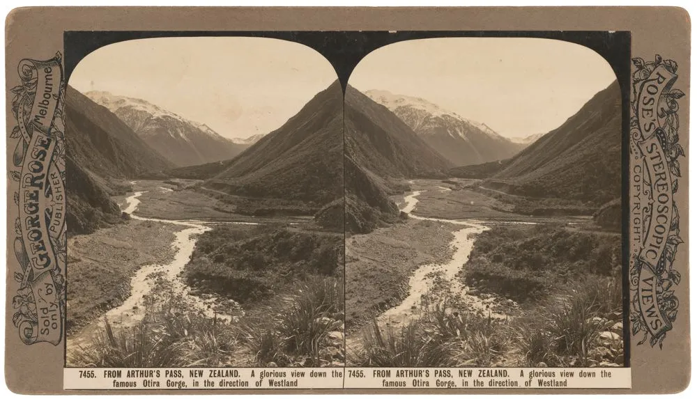 Otira gorge from Arthurs Pass