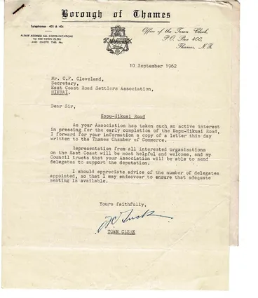 Image: Documents, Kopu-Hikuai Road