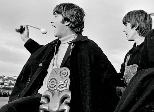 The Beatles land in New Zealand