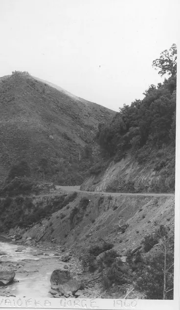 Image: Waioeka Gorge 1960 North of Gisbourne.