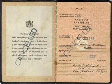 Murray Grant's passport