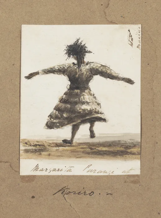 Pearse, John, 1808-1882 :Margarita Purangi at Koriro. Maitai. [1851?]