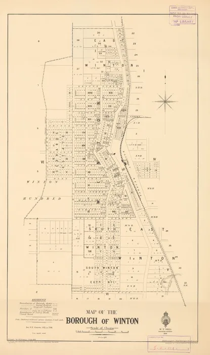 Map of the Borough of Winton [electronic resource] / drawn by W. Strang.