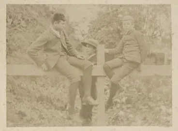 Image: Boys on a fence