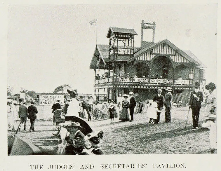 The judges and secretaries' pavilion