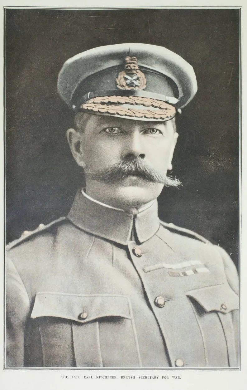 The late Earl Kitchener, British Secretary for War