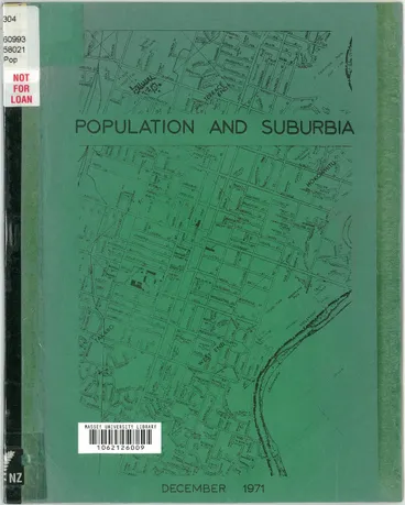 Image: Population and suburbia: a suburban population breakdown incorporating the results of the March 1971 census
