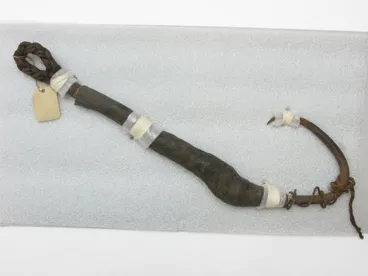 Image: Matau rino (iron fish hook)