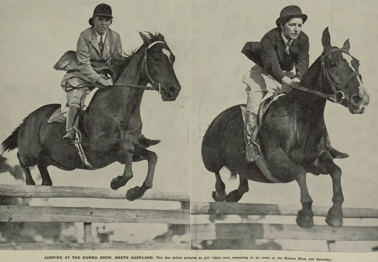 Jumping at the Kumeu Show, North Auckland