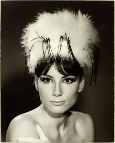 Image: Susanna Fraser wearing a fur hat, 1965