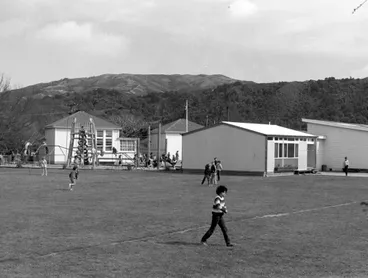 Image: Trentham School. Children playing. [P2-294-471]