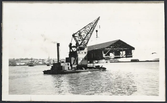 Floating crane, Waitemata Harbour, Auckland