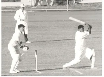 Image: Cricket match, Horowhenua versus Fiji
