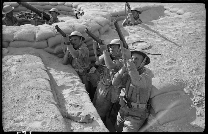 Anti-aircraft training in the Middle East