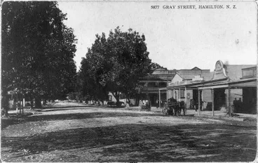 Image: "Grey Street, Hamilton. N.Z."