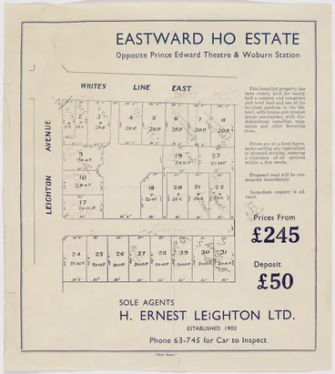 Image: Eastward Ho estate : opposite Prince Edward Theatre & Woburn Station.