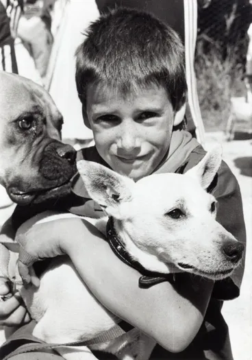 Image: Blue Mountains Progressive Association fair; Robert Alexander, fox terrier Banjo; dog most like its owner prize.