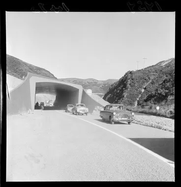 Image: Construction of the Johnsonville Bypass, Ngauranga Gorge, Wellington