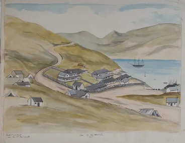Image: View of Lyttelton, 1851.