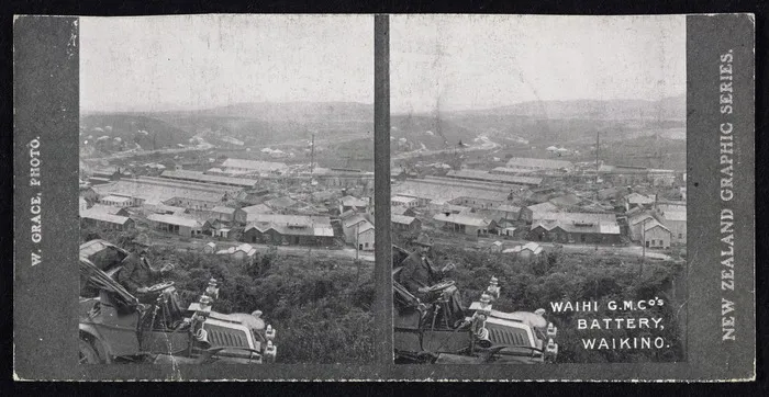 Grace, W :Waihi G M Co's battery, Waikino