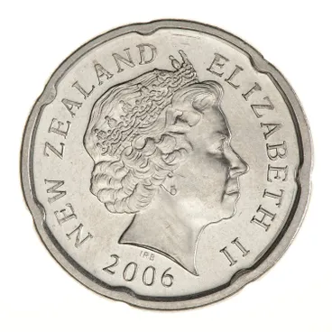 Image: Coin - 20 Cents, New Zealand, 2006